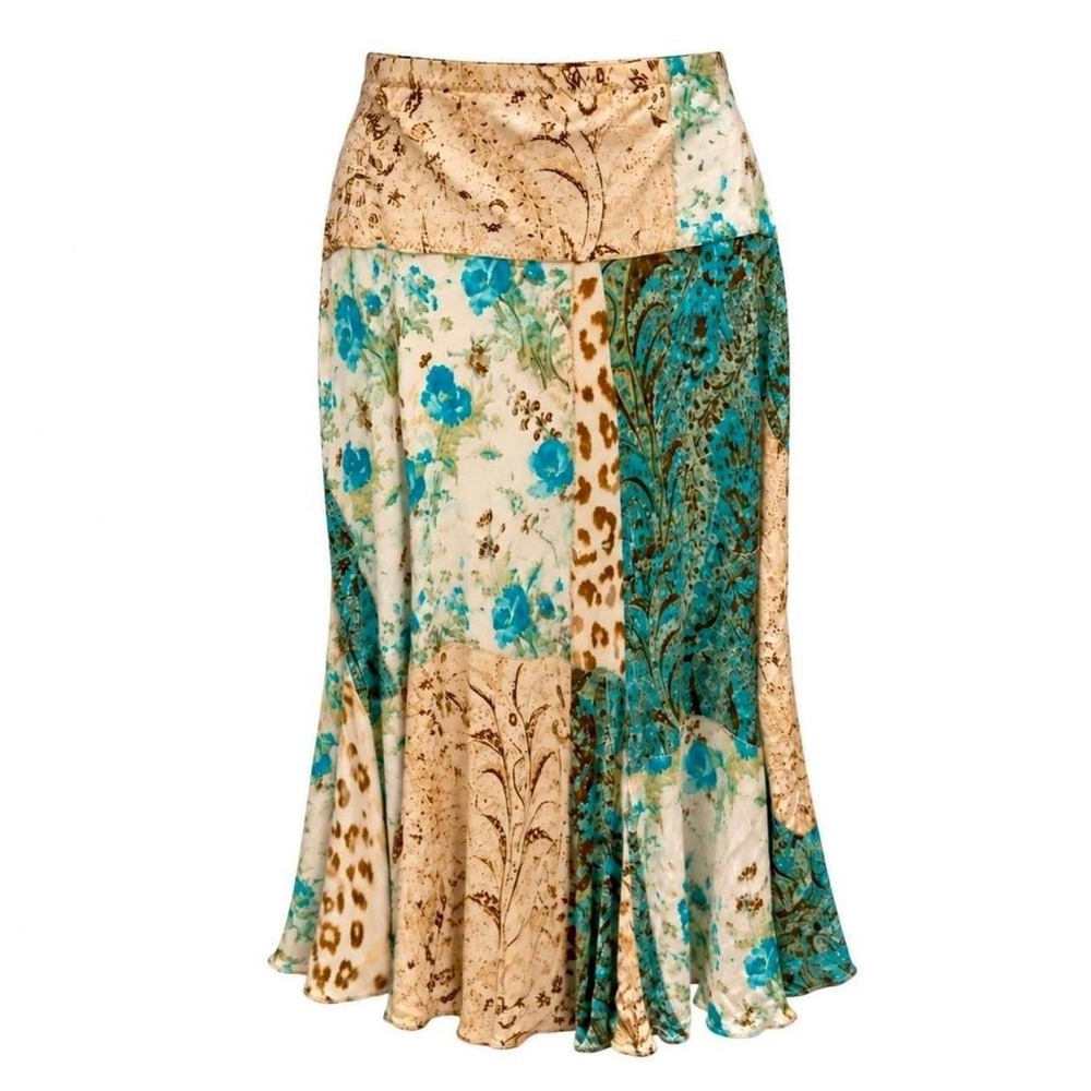 Cavalli Vintage Patchwork Midi Skirt